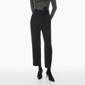 NWOT Wilfred Tie Front Pants in Black, Size 0 (Aritzia)